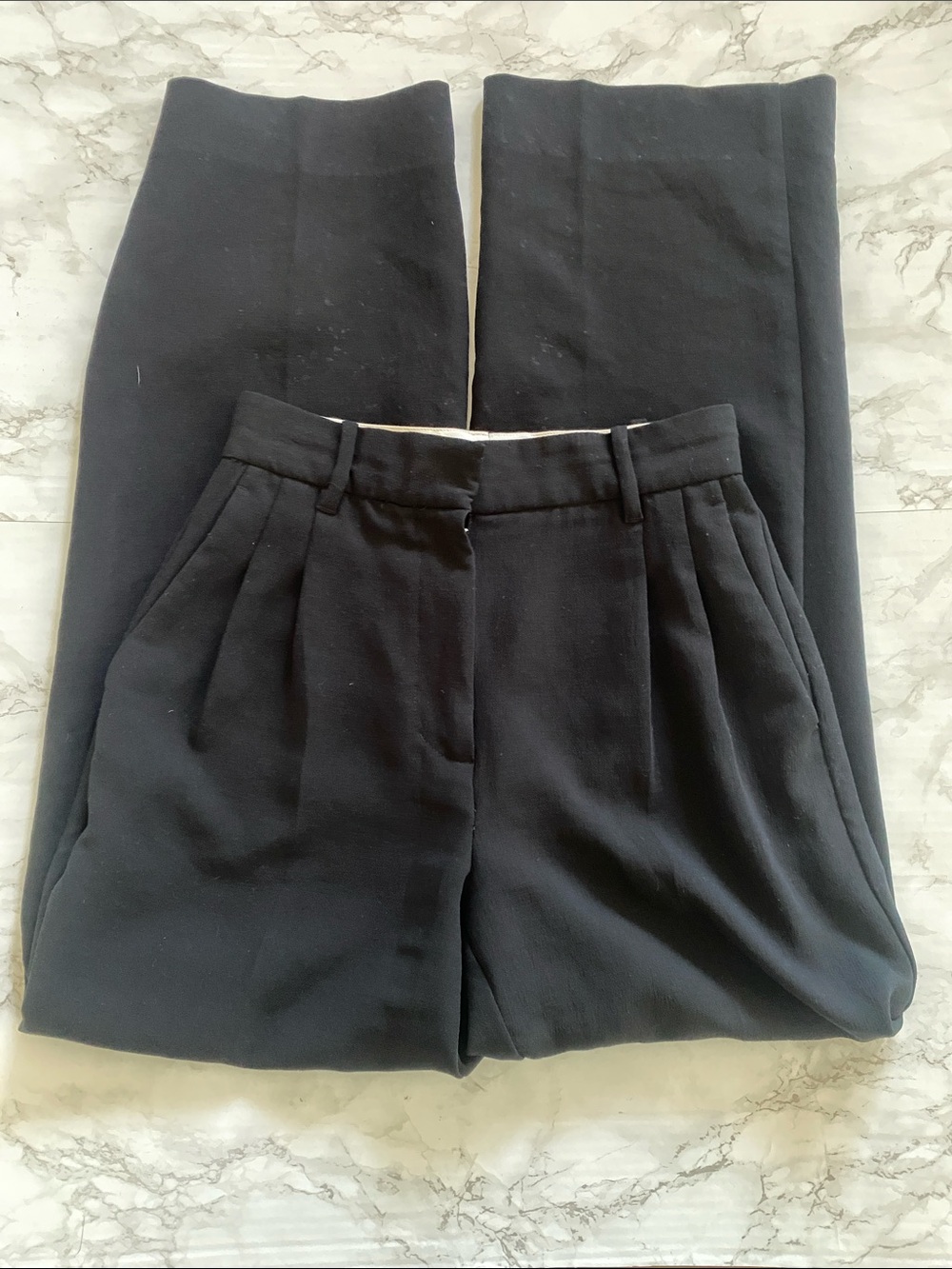 Wilfred Black Pleated Dress Pants